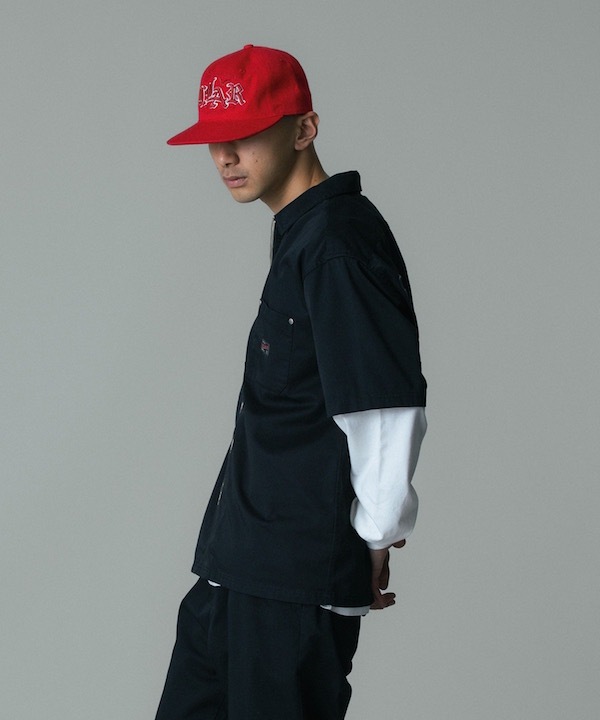 XLARGE �������ȥ�顼�� ZIP UP S/S WORK SHIRT