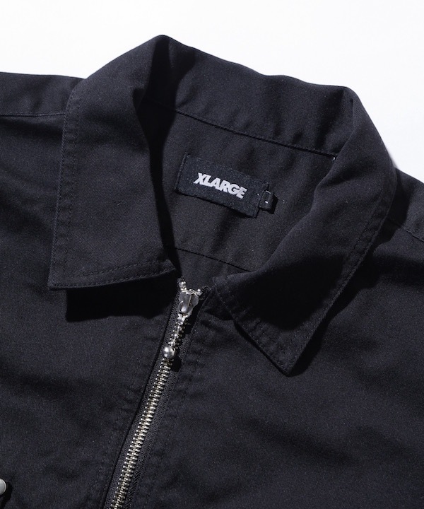 XLARGE �������ȥ�顼�� ZIP UP S/S WORK SHIRT