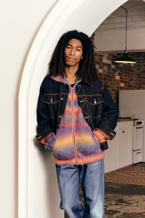 WOKE EDGE �����������å� Candy Weave Denim Jacket