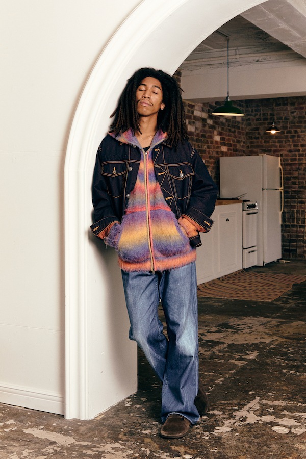 WOKE EDGE �����������å� Candy Weave Denim Jacket