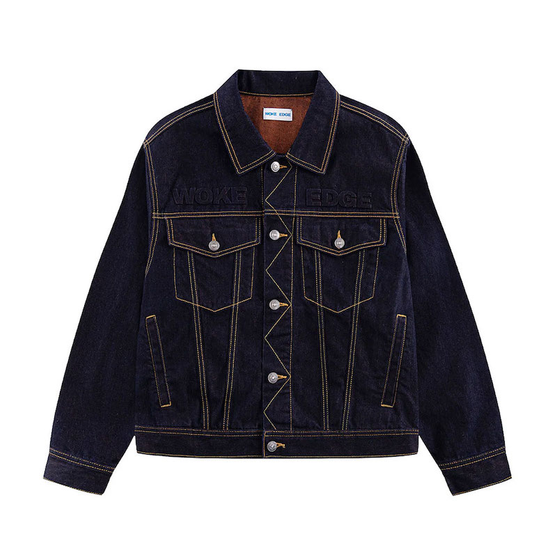 WOKE EDGE �����������å� Candy Weave Denim Jacket