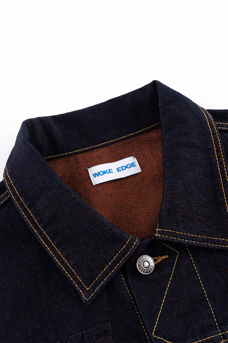 WOKE EDGE �����������å� Candy Weave Denim Jacket