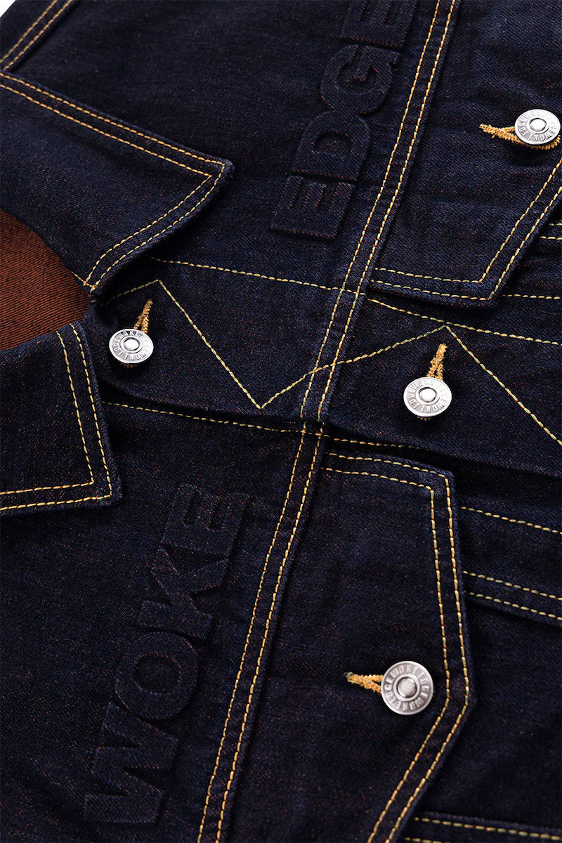 WOKE EDGE �����������å� Candy Weave Denim Jacket