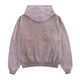 WOKE EDGE �����������å� Faded Embroidery Zip Up Hoodie