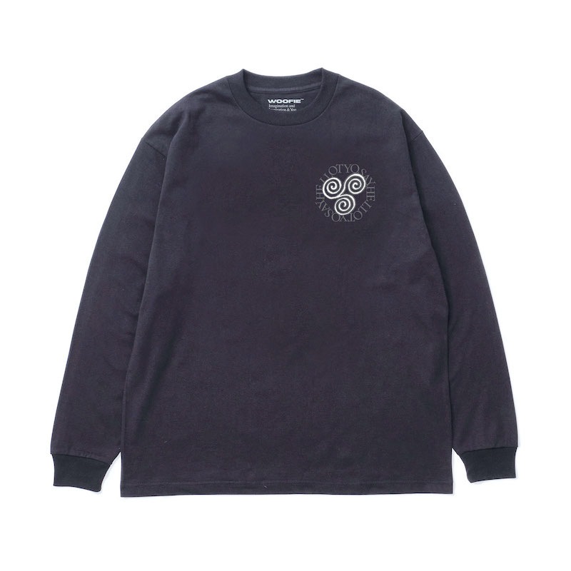 SAYHELLO �����ϥ��� Pigment Slap Logo L/S Tee