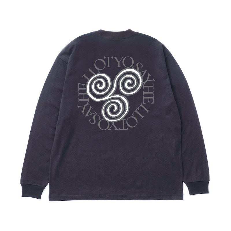 SAYHELLO �����ϥ��� Pigment Slap Logo L/S Tee