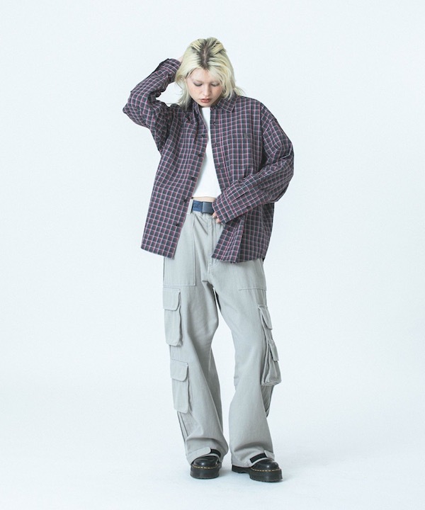 XLARGE �������ȥ�顼�� PLAID L/S SHIRT