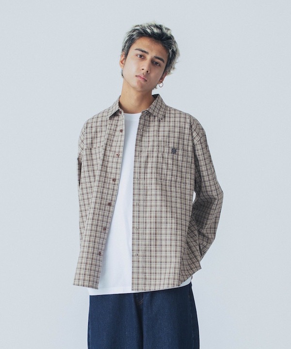 XLARGE �������ȥ�顼�� PLAID L/S SHIRT