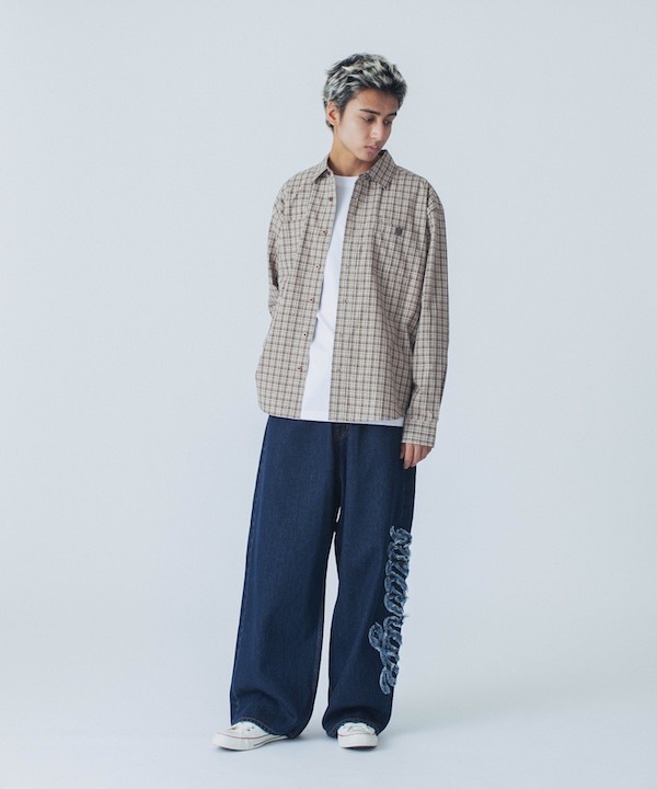 XLARGE �������ȥ�顼�� PLAID L/S SHIRT