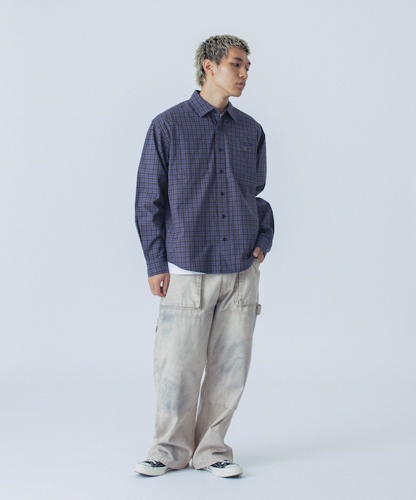 XLARGE �������ȥ�顼�� PLAID L/S SHIRT
