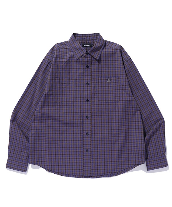 XLARGE �������ȥ�顼�� PLAID L/S SHIRT