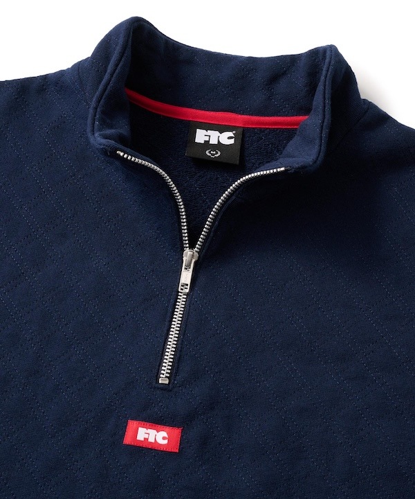 FTC ���եƥ������� QUILTED HALF ZIP SWEATSHIRT