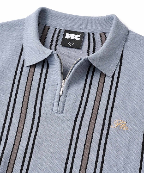 FTC ���եƥ������� STRIPE KNIT POLO