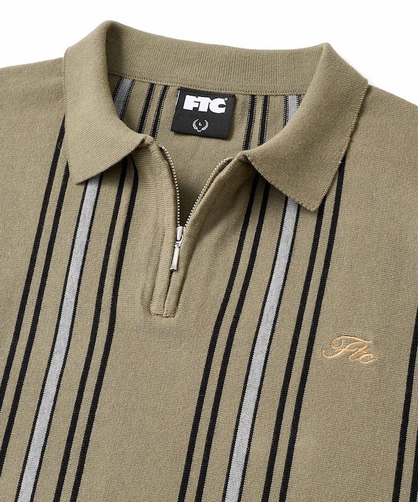 FTC ���եƥ������� STRIPE KNIT POLO
