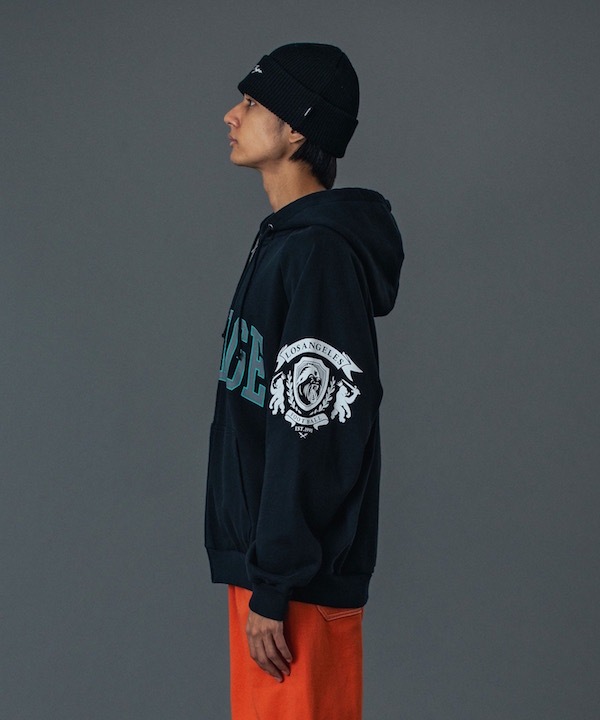 XLARGE �������ȥ�顼�� RAGLAN ZIP UP HOODED SWEATSHIRT
