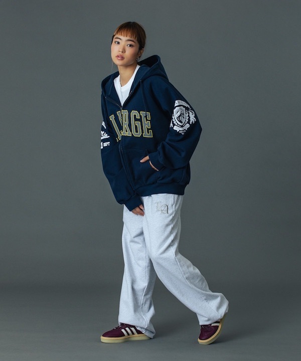 XLARGE �������ȥ�顼�� RAGLAN ZIP UP HOODED SWEATSHIRT