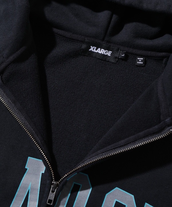 XLARGE �������ȥ�顼�� RAGLAN ZIP UP HOODED SWEATSHIRT