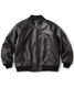 FTC ���եƥ������� LEATHER ZIP VARSITY JACKET