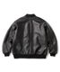 FTC ���եƥ������� LEATHER ZIP VARSITY JACKET
