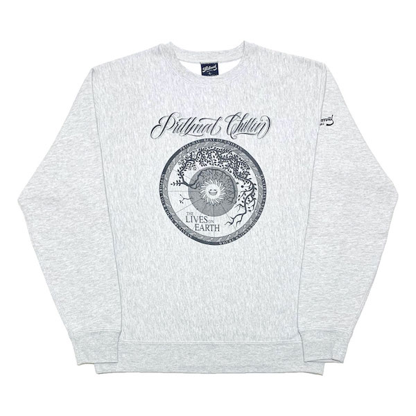 Prillmal ץޥ LIVES ON EARTH !! CREW NECK SWEAT