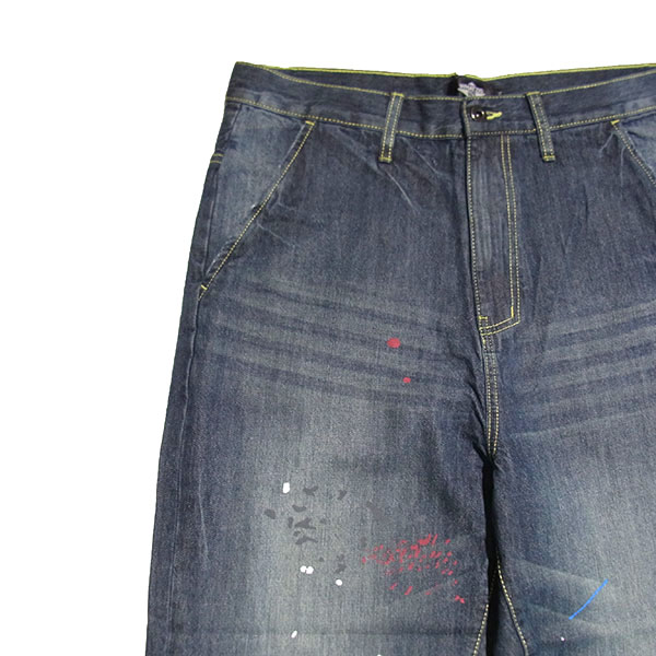 WHATZIS ��åȥ��� LOOSE FIT PAINT DENIM