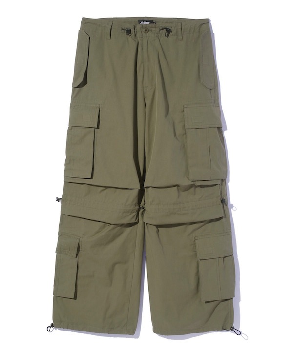 Xlarge エクストララージ　32インチ　カーゴパンツ　ボトムス　枝柄 大人気 XLARGE TWILL EASY CARGO PANTS ツリーカモ柄で存在感