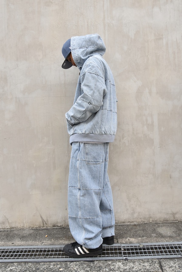 Hellrazor �إ�쥤���� BLOCK DENIM JACKET