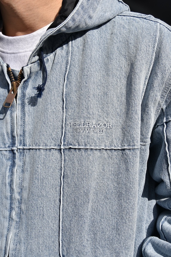 Hellrazor �إ�쥤���� BLOCK DENIM JACKET