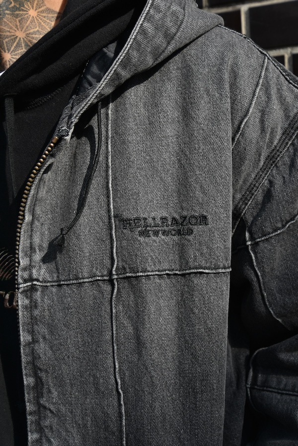 Hellrazor �إ�쥤���� BLOCK DENIM JACKET