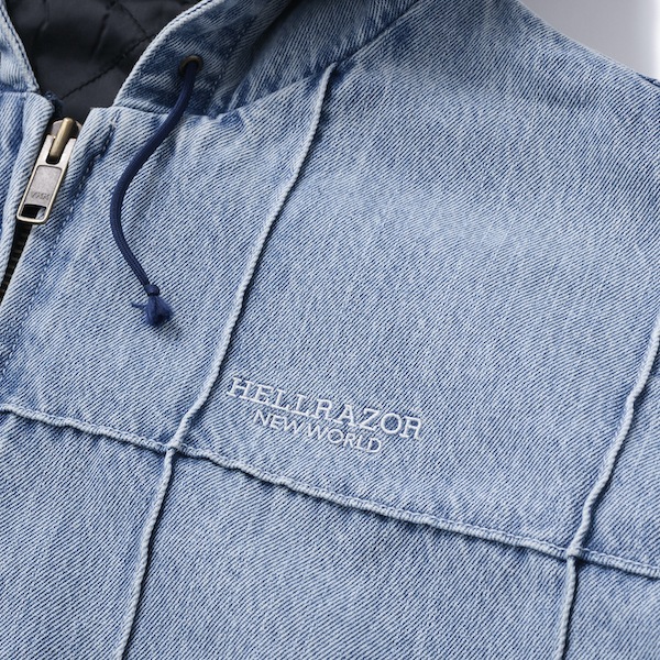 Hellrazor �إ�쥤���� BLOCK DENIM JACKET