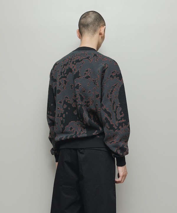 BAL �Х� JACQUARD PATTERN CREWNECK SWEATER