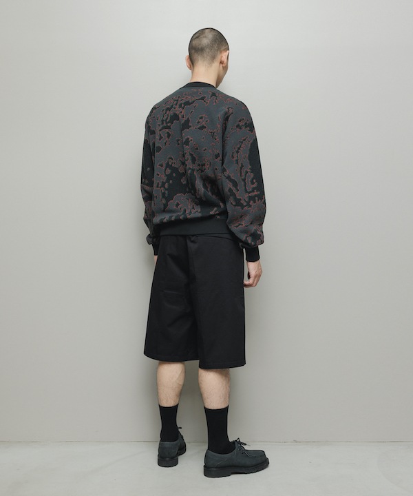 BAL �Х� JACQUARD PATTERN CREWNECK SWEATER
