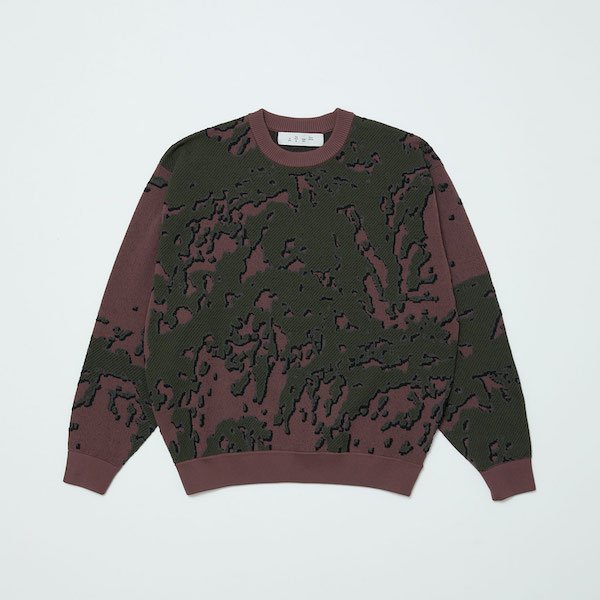 BAL �Х� JACQUARD PATTERN CREWNECK SWEATER