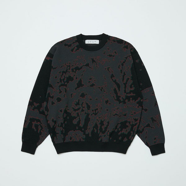BAL �Х� JACQUARD PATTERN CREWNECK SWEATER