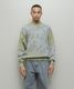 BAL �Х� JACQUARD PATTERN CREWNECK SWEATER