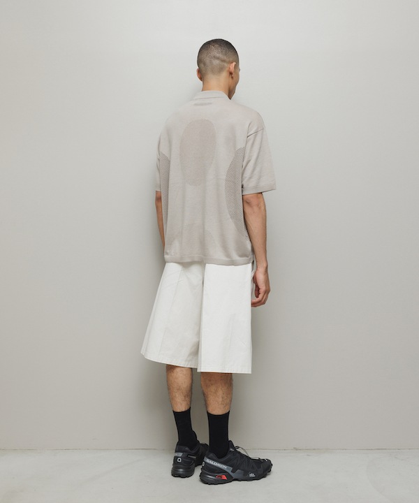 BAL �Х� VENTILATION MESH KNIT ZIP POLO SS