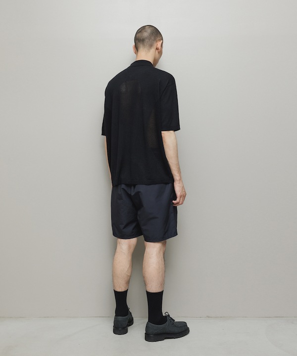 BAL �Х� VENTILATION MESH KNIT ZIP POLO SS