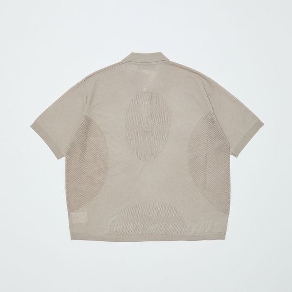 BAL �Х� VENTILATION MESH KNIT ZIP POLO SS