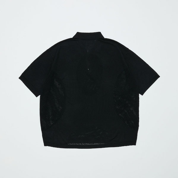 BAL �Х� VENTILATION MESH KNIT ZIP POLO SS