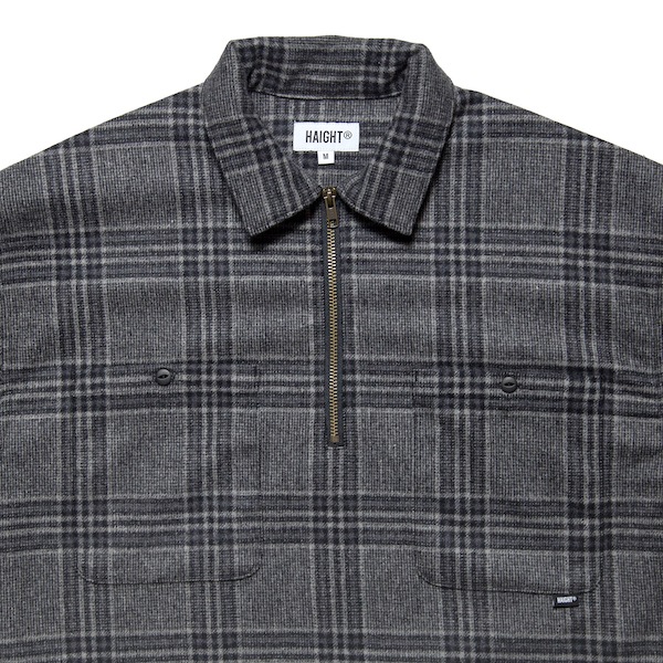 HAIGHT �إ��� FLANNEL HALF ZIP SHIRT