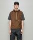 BAL �Х� OCTA DETACHABLE SLEEVE PULL OVER HOODIE