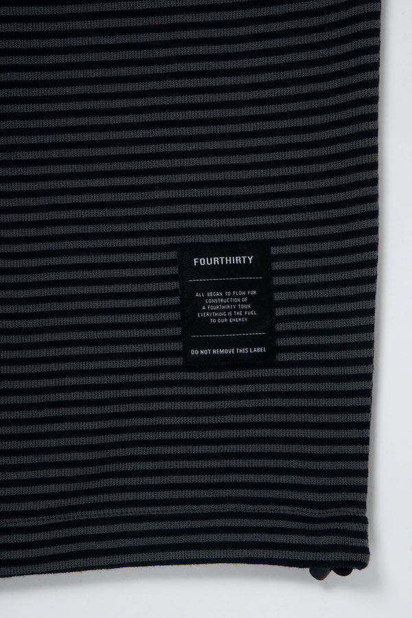 430 fourthirty �ե��������ƥ� S/S BDR KNIT C&S