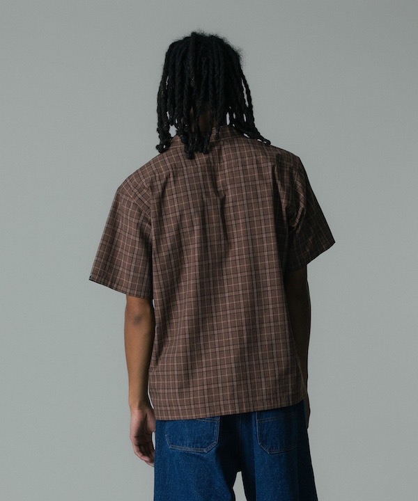 XLARGE �������ȥ�顼�� MELANGE PLAID S/S SHIRT