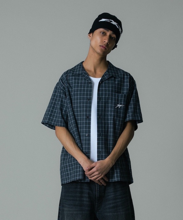 XLARGE �������ȥ�顼�� MELANGE PLAID S/S SHIRT