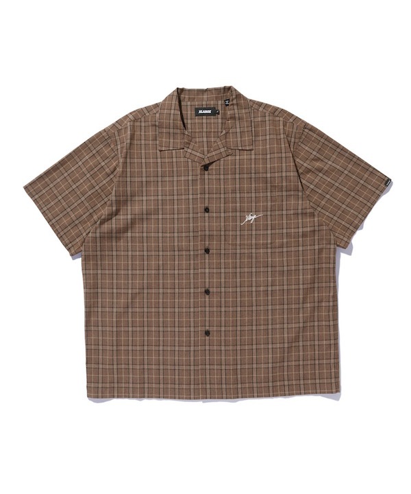 XLARGE �������ȥ�顼�� MELANGE PLAID S/S SHIRT