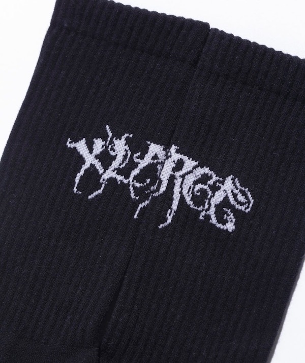 XLARGE �������ȥ�顼�� RAGE LOGO SOCKS