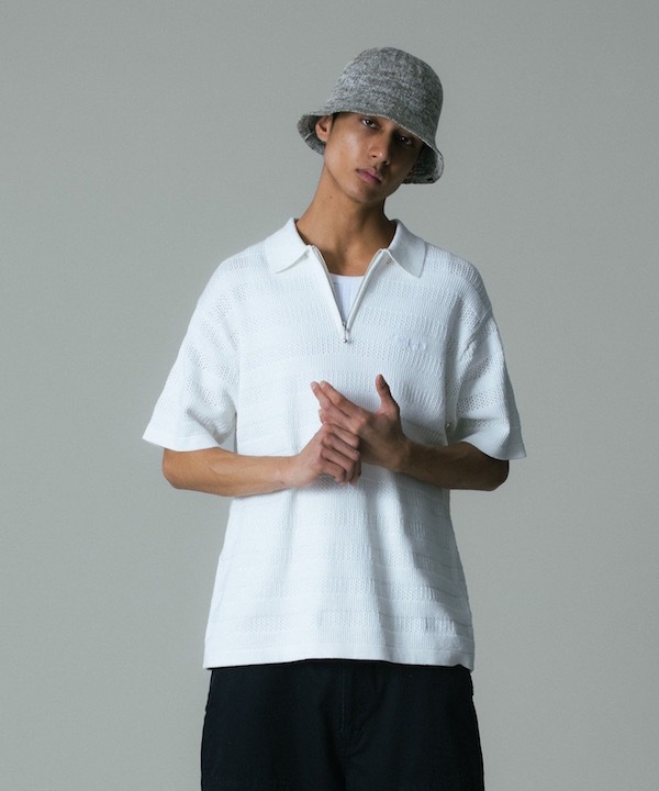 XLARGE �������ȥ�顼�� STRIPED KNIT POLO SHIRT