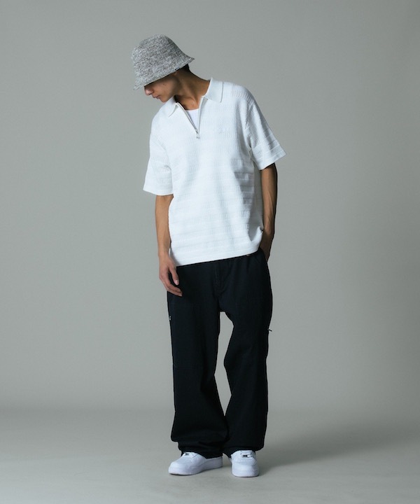 XLARGE �������ȥ�顼�� STRIPED KNIT POLO SHIRT