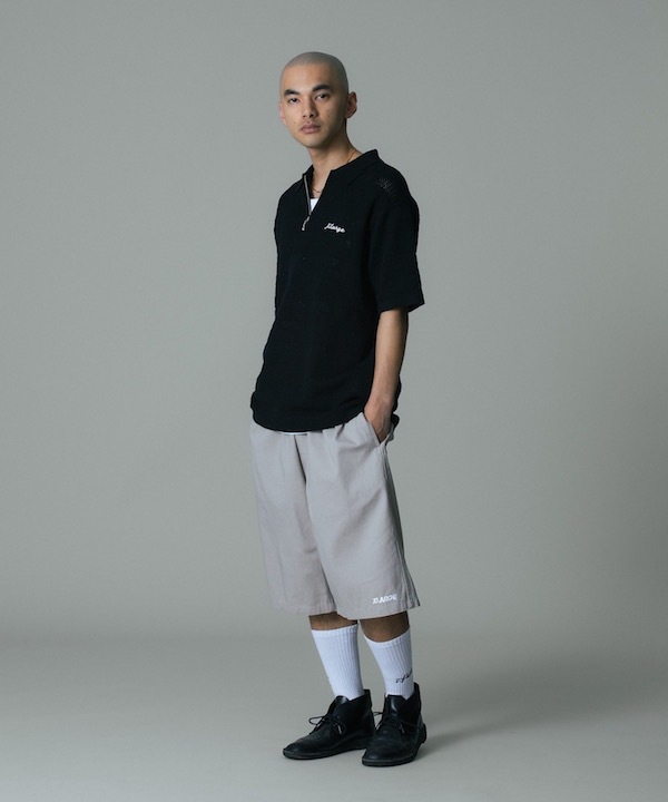 XLARGE �������ȥ�顼�� STRIPED KNIT POLO SHIRT