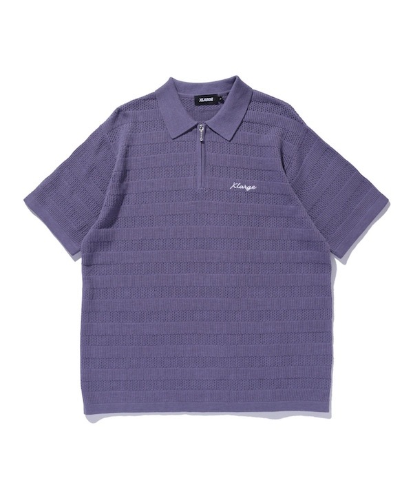 XLARGE �������ȥ�顼�� STRIPED KNIT POLO SHIRT